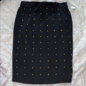Black studded skirt